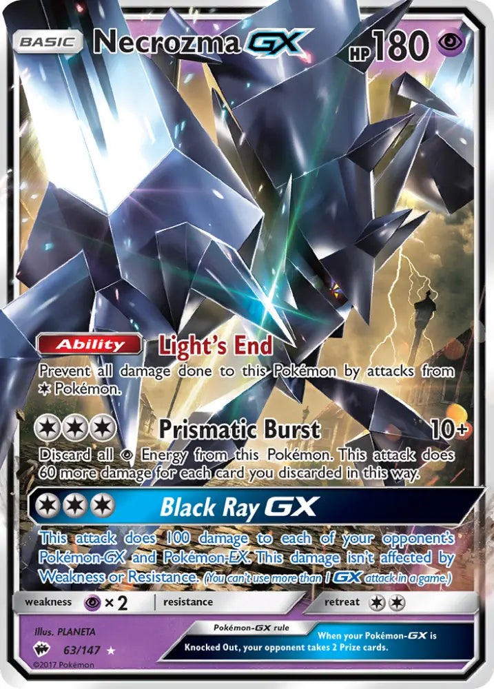 Necrozma GX (63/147) [Sun & Moon: Burning Shadows] - Pokemon Single