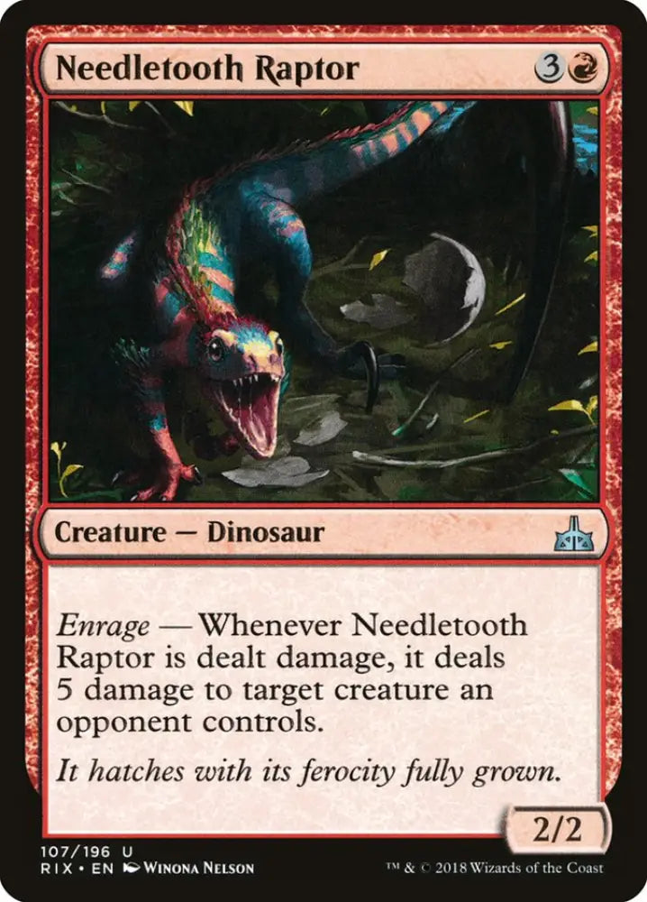 Needletooth Raptor [Rivals of Ixalan] - MTG Single