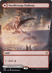 Needleverge Pathway // Pillarverge Pathway (Borderless Alternate Art) [Zendikar Rising] - MTG Single