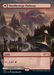 Needleverge Pathway // Pillarverge Pathway (Borderless) [Secret Lair: Ultimate Edition 2] - MTG Single