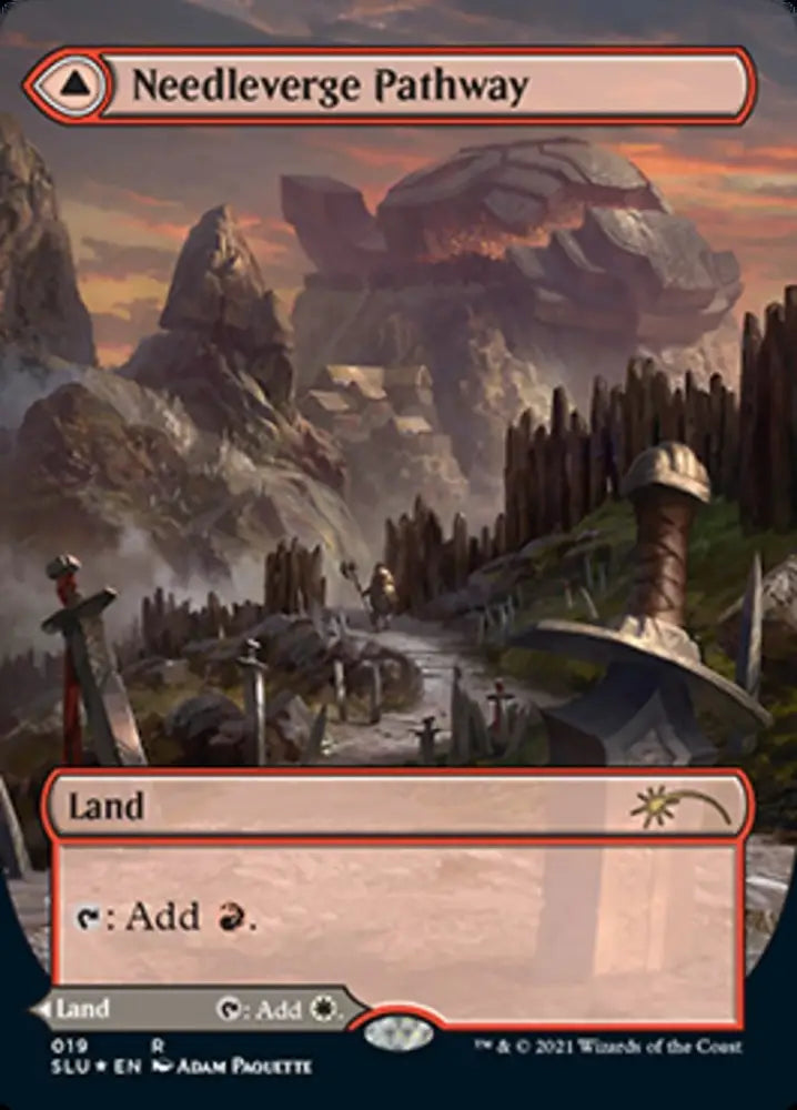 Needleverge Pathway // Pillarverge Pathway (Borderless) [Secret Lair: Ultimate Edition 2] - MTG Single