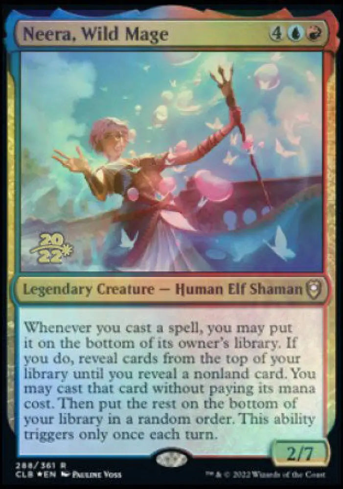 Neera Wild Mage [Commander Legends: Battle for Baldur’s Gate Prerelease Promos] - MTG Single
