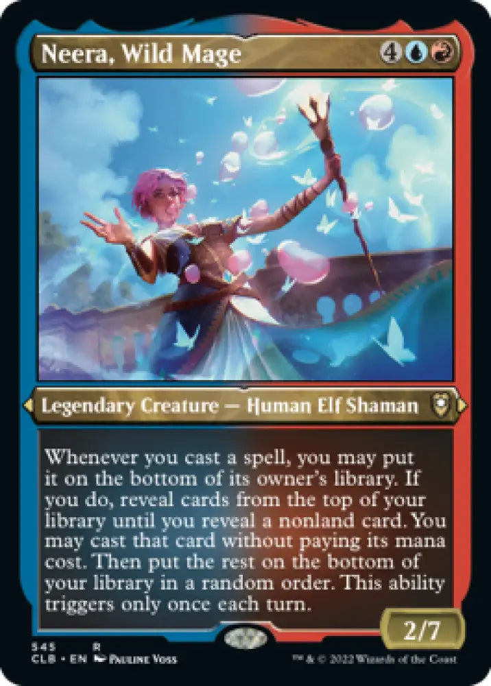 Neera Wild Mage (Foil Etched) [Commander Legends: Battle for Baldur’s Gate] - MTG Single