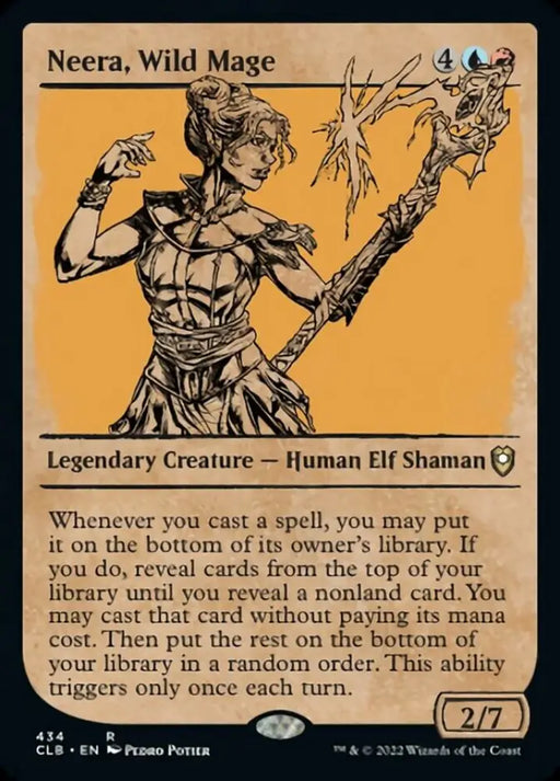 Neera Wild Mage (Showcase) [Commander Legends: Battle for Baldur’s Gate] - MTG Single