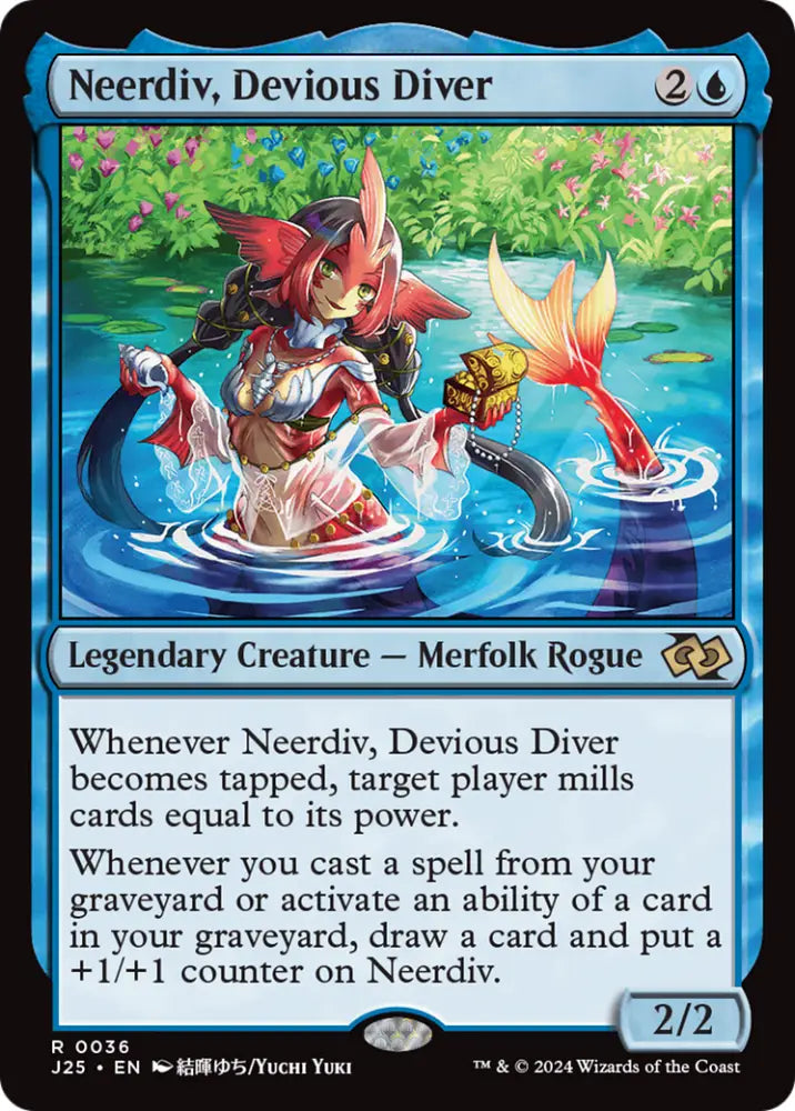 Neerdiv Devious Diver (Anime) [Foundations Jumpstart] - MTG Single