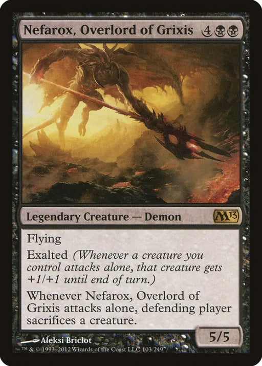 Nefarox Overlord of Grixis [Magic 2013] - MTG Single