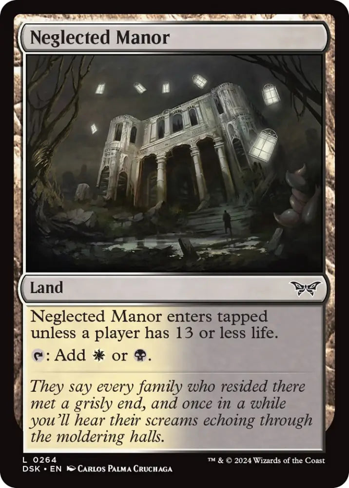 Neglected Manor [Duskmourn: House of Horror] - MTG Single