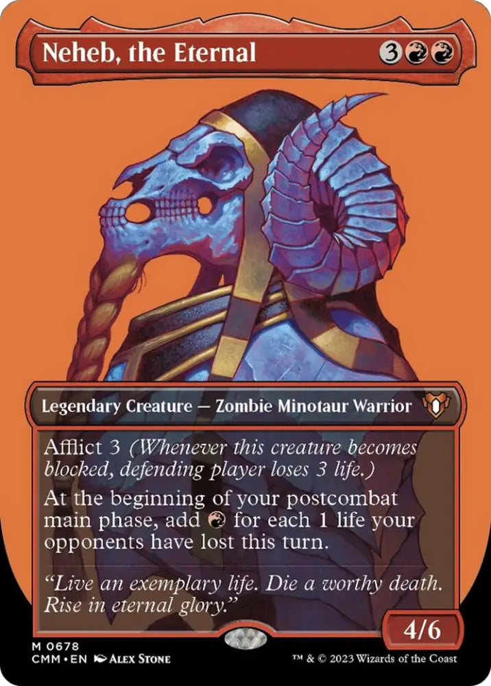 Neheb the Eternal (Borderless Profile) [Commander Masters] - MTG Single