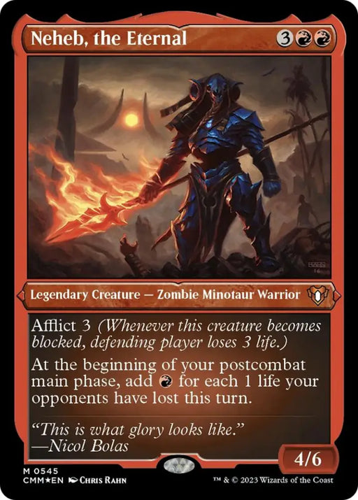 Neheb the Eternal (Foil Etched) [Commander Masters] - MTG Single