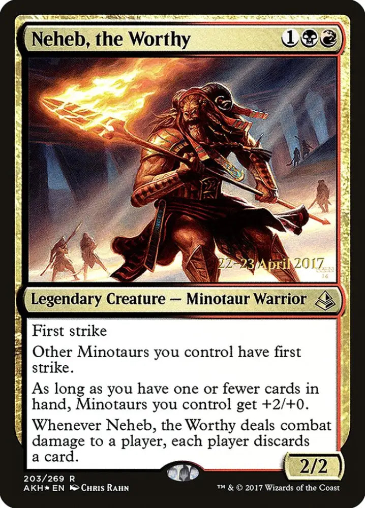 Neheb the Worthy [Amonkhet Prerelease Promos] - MTG Single