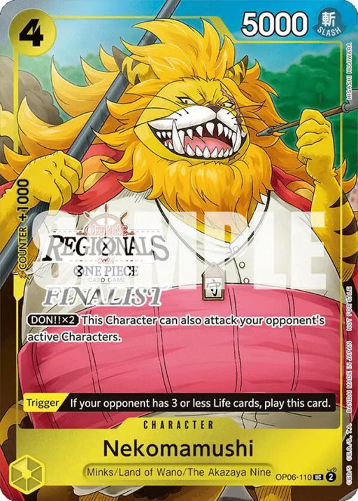 Nekomamushi (Offline Regional 2024 Vol. 3) [Finalist] (OP06-110) [One Piece Promotion Cards]