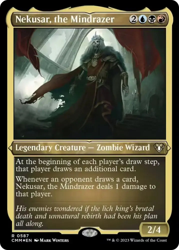 Nekusar the Mindrazer (Foil Etched) [Commander Masters] - MTG Single