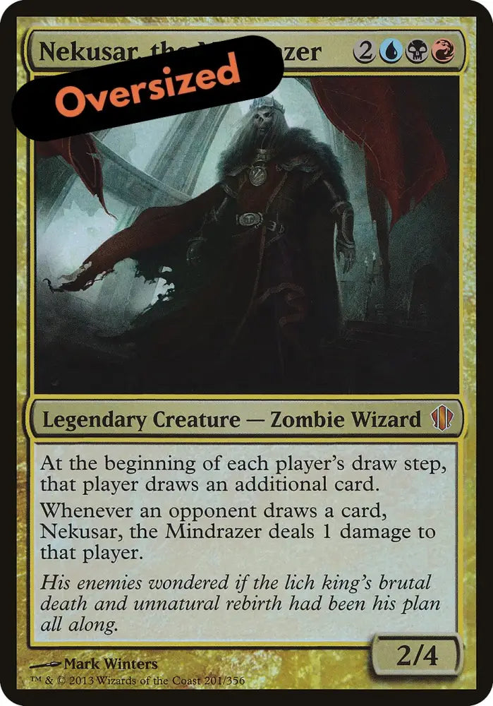 Nekusar the Mindrazer (Oversized) [Commander 2013 Oversized] - MTG Single