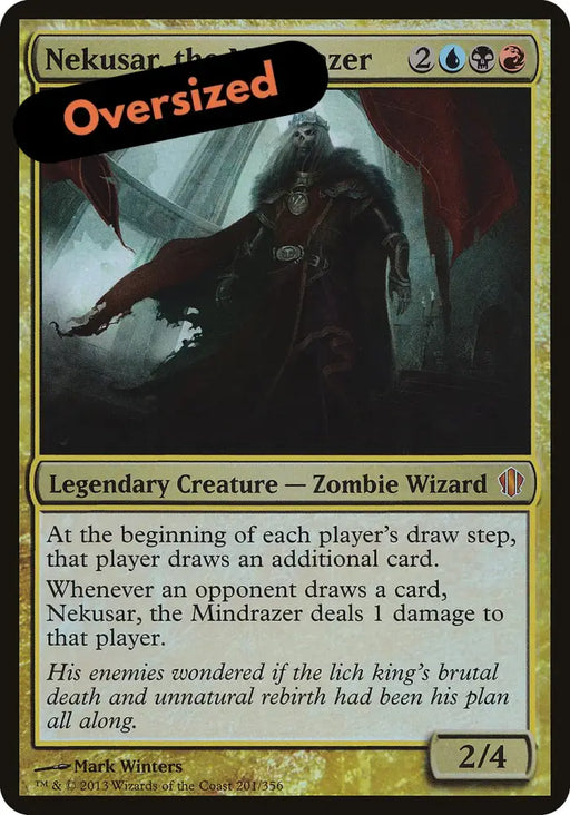 Nekusar the Mindrazer (Oversized) [Commander 2013 Oversized] - MTG Single