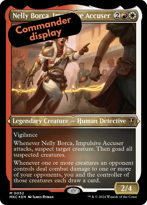 Nelly Borca Impulsive Accuser (Display Commander) [Murders at Karlov Manor Commander] - MTG Single