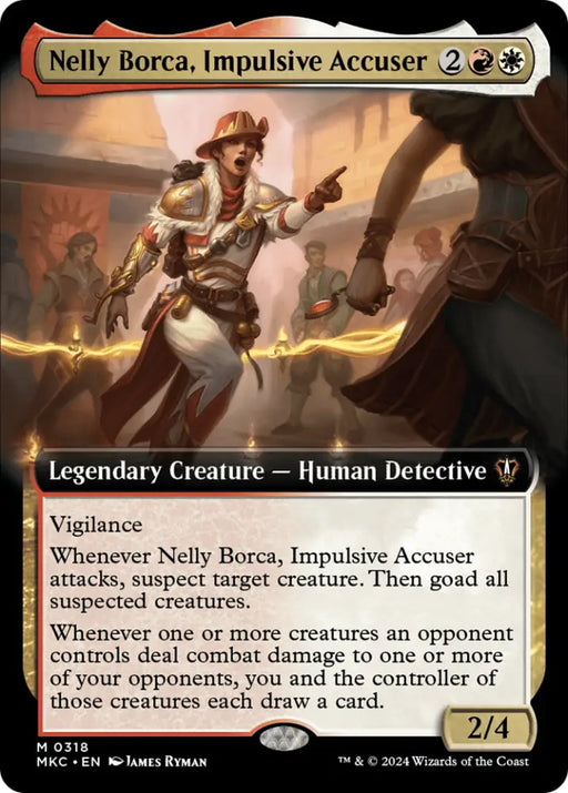 Nelly Borca Impulsive Accuser (Extended Art) [Murders at Karlov Manor Commander] - MTG Single