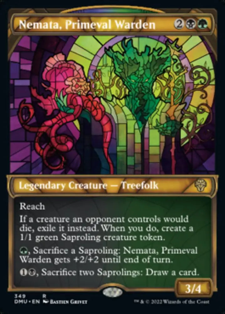 Nemata Primeval Warden (Showcase Textured) [Dominaria United] - MTG Single