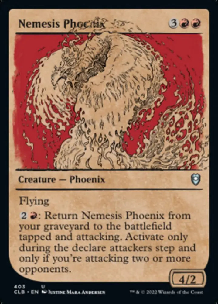 Nemesis Phoenix (Showcase) [Commander Legends: Battle for Baldur’s Gate] - MTG Single
