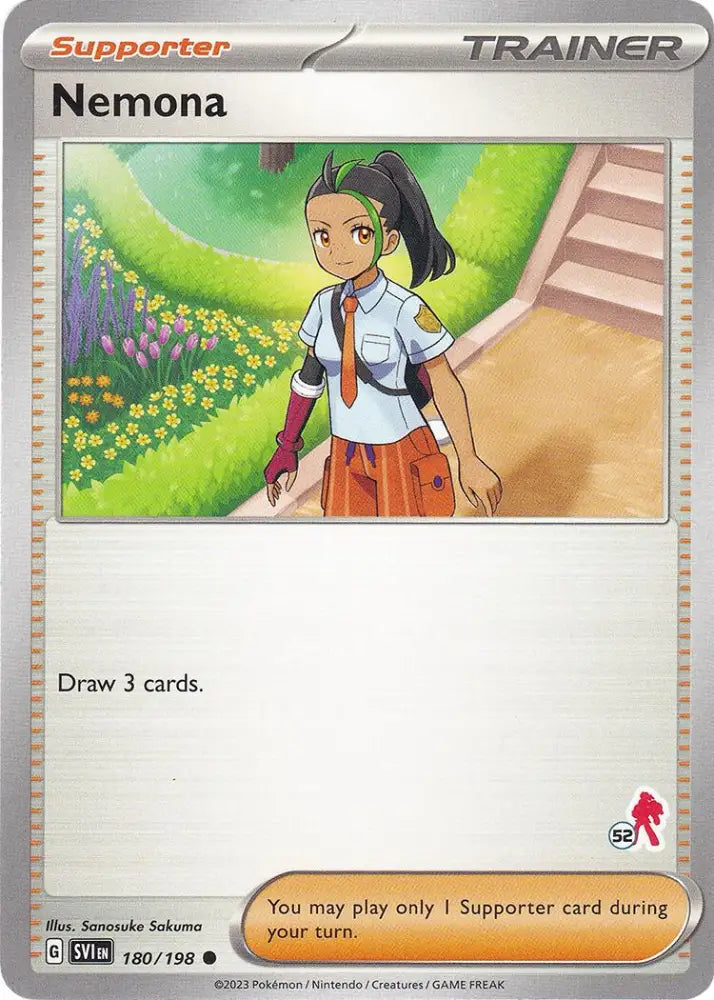 Nemona (180/198) (Armarouge Stamp #52) [Battle Academy 2024] - Pokemon Single