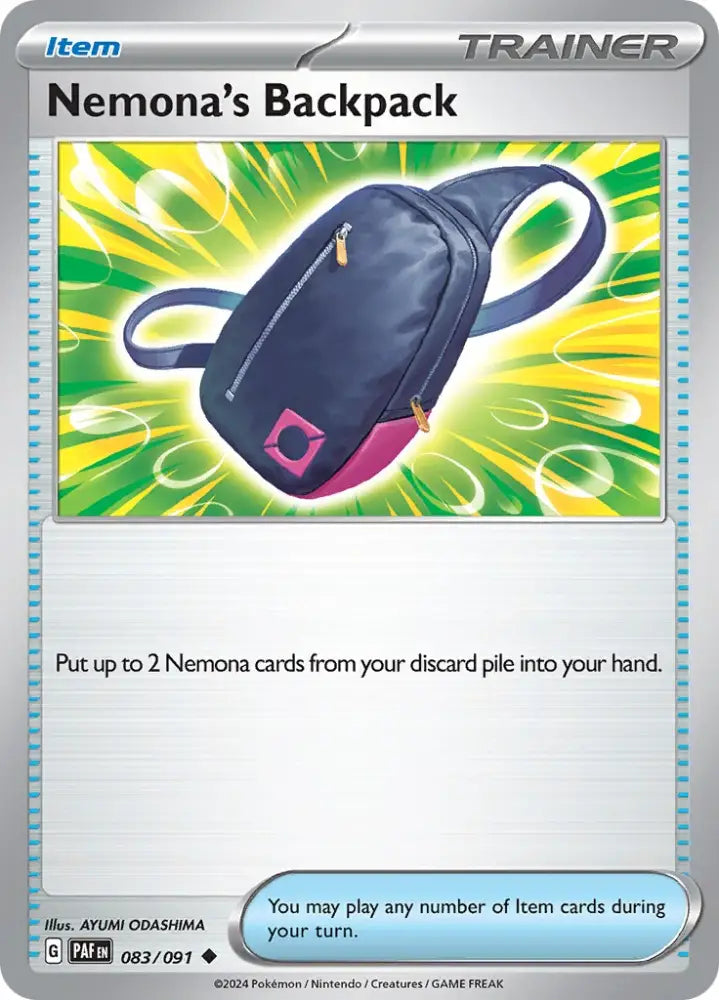 Nemona’s Backpack (083/091) [Scarlet & Violet: Paldean Fates] - Pokemon Single