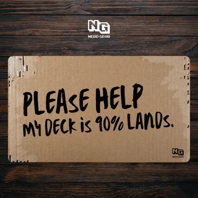 Nerd Gear: 90% Lands Cardboard - Premium TCG Playmat - Accessoire