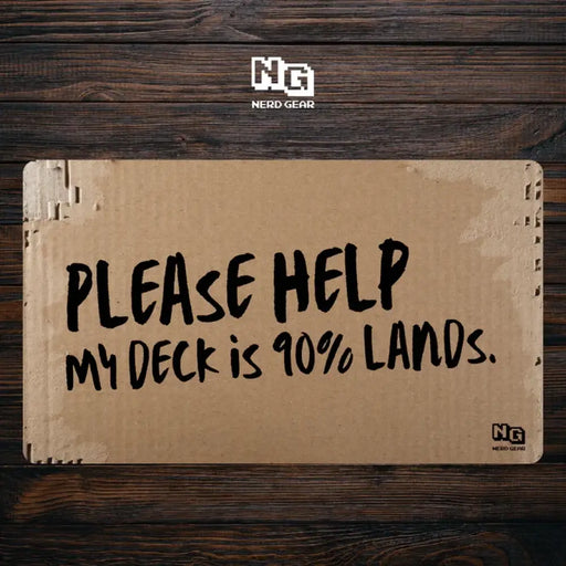 Nerd Gear: 90% Lands Cardboard - Premium TCG Playmat - Accessoire