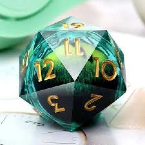 Nerd Gear: Dragon’s Eye 33mm BGreen Liquid Core Spindown Die - Accessoire