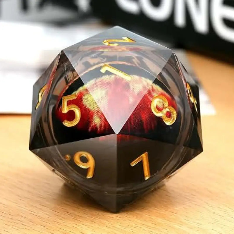 Nerd Gear: Dragon’s Eye 33mm Black Liquid Core Spindown Die - Accessoire