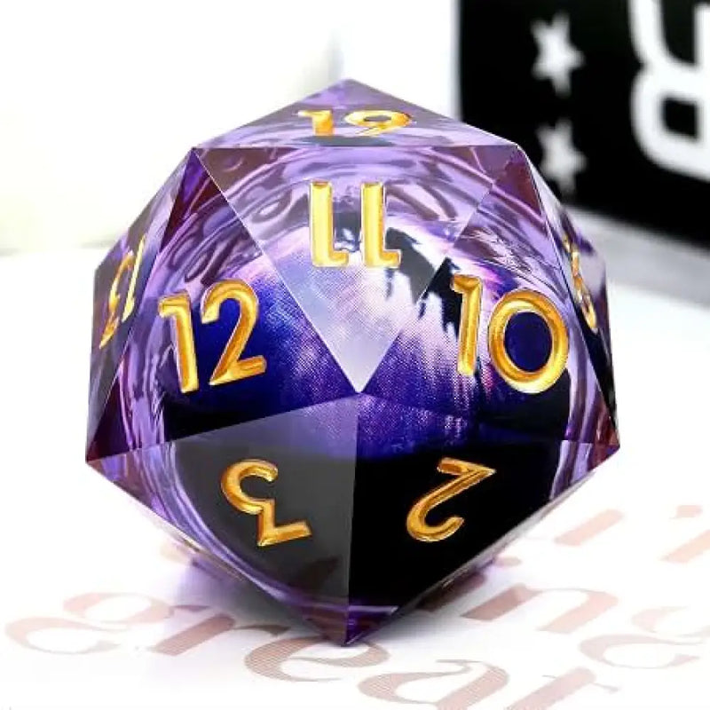 Nerd Gear: Dragon’s Eye 33mm Purple Liquid Core Spindown Die - Accessoire