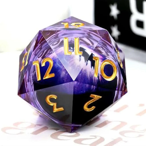 Nerd Gear: Dragon’s Eye 33mm Purple Liquid Core Spindown Die - Accessoire