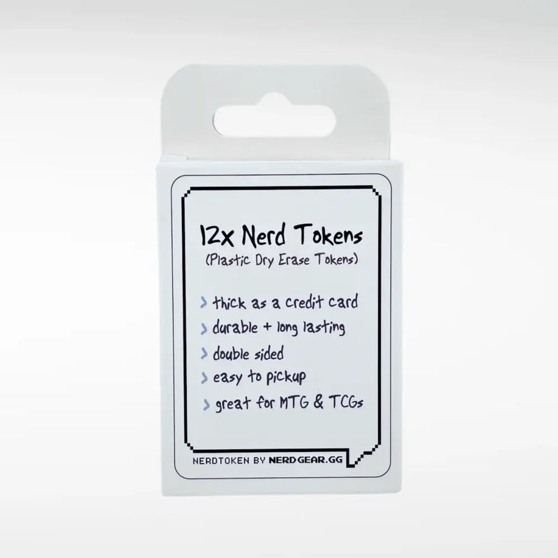 Nerd Gear: Extra Thick Dry Erase Tokens 12ct - Accessoire