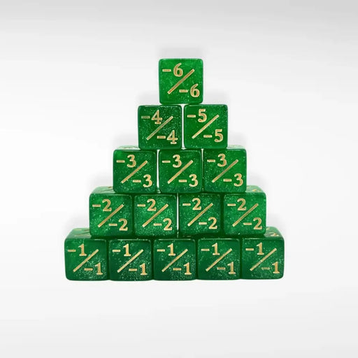 Nerd Gear: Mini -1/-1 (Minus One) 12mm Dice for MTG Green - Accessoire
