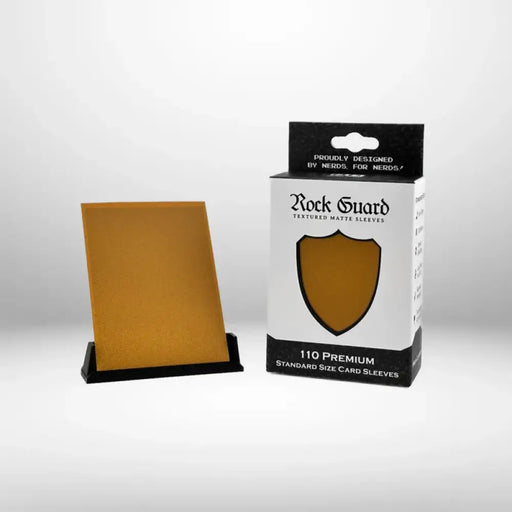 Nerd Gear: Rock Guard Premium MTG Sleeves - 110 Pack Gold - Accessoire