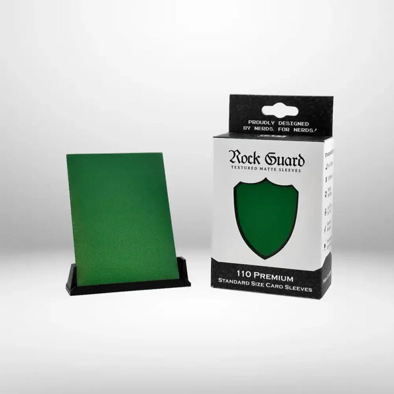 Nerd Gear: Rock Guard Premium MTG Sleeves - 110 Pack Green - Accessoire