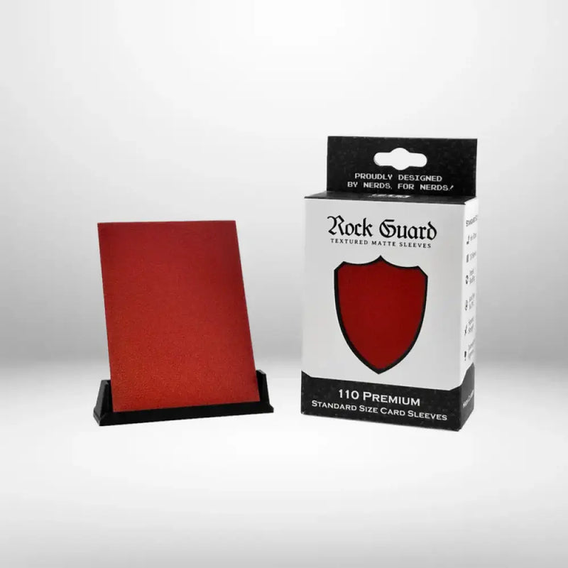 Nerd Gear: Rock Guard Premium MTG Sleeves - 110 Pack Red - Accessoire