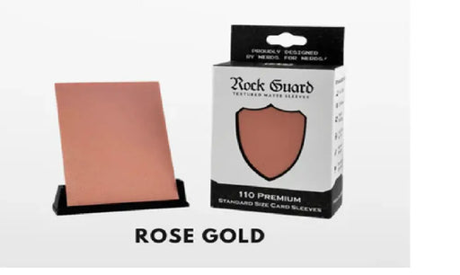 Nerd Gear: Rock Guard Premium MTG Sleeves - 110 Pack Rose Gold - Accessoire