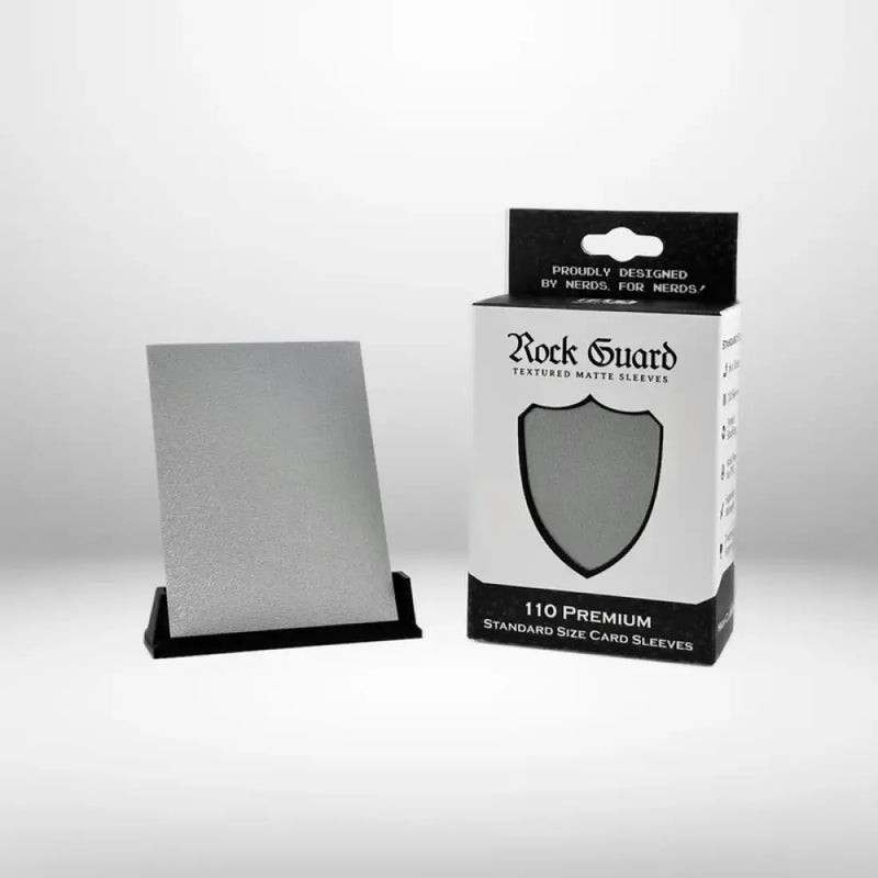 Nerd Gear: Rock Guard Premium MTG Sleeves - 110 Pack Silver - Accessoire