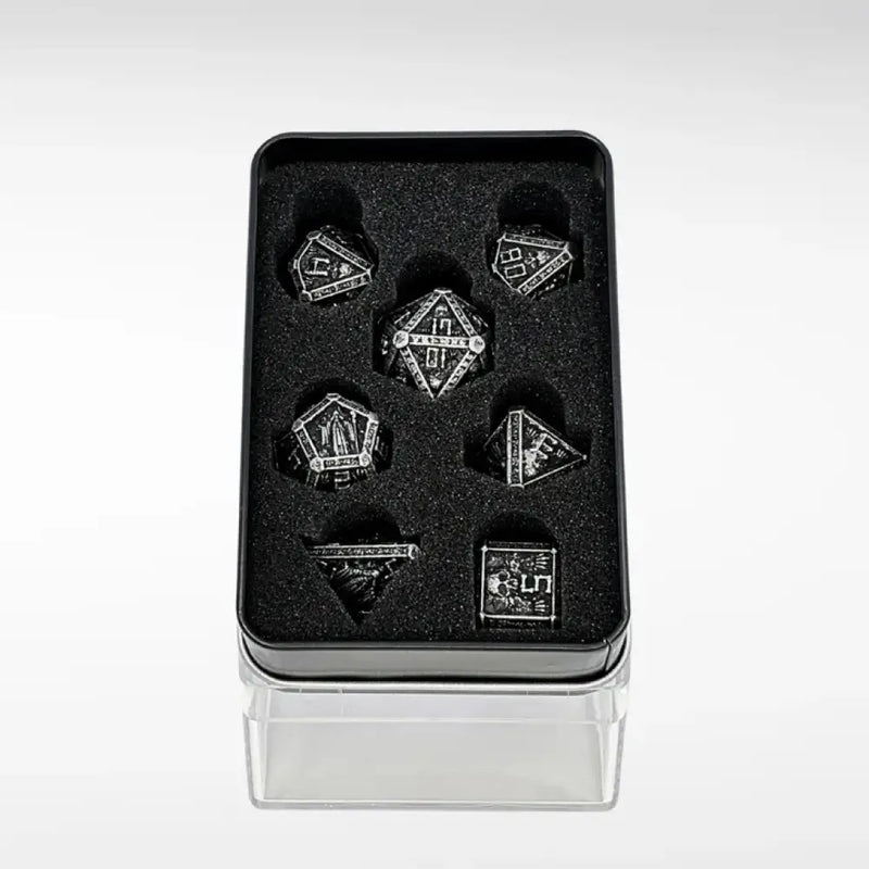 Nerd Gear: The Wizards Tomb - 7pc Solid Metal Dice Set - Accessoire
