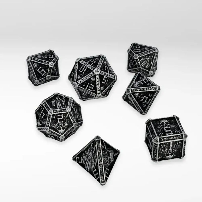 Nerd Gear: The Wizards Tomb - 7pc Solid Metal Dice Set - Accessoire