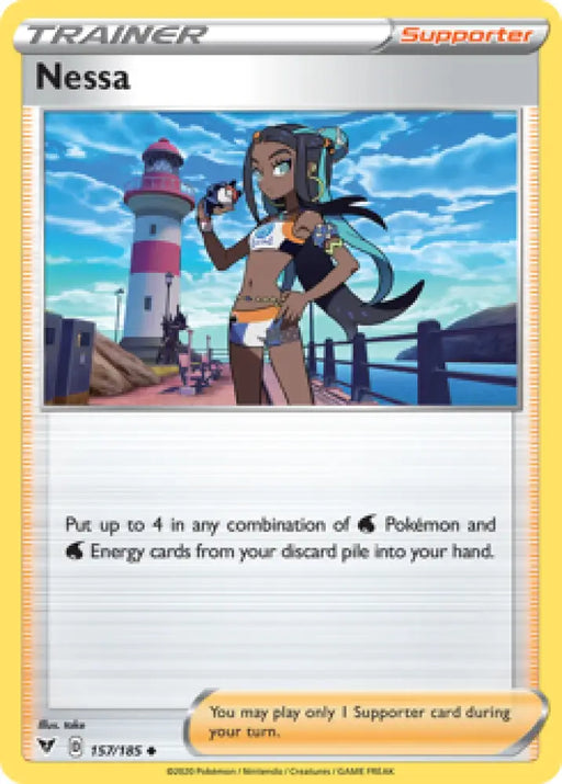Nessa (157/185) [Sword & Shield: Vivid Voltage] - Pokemon Single