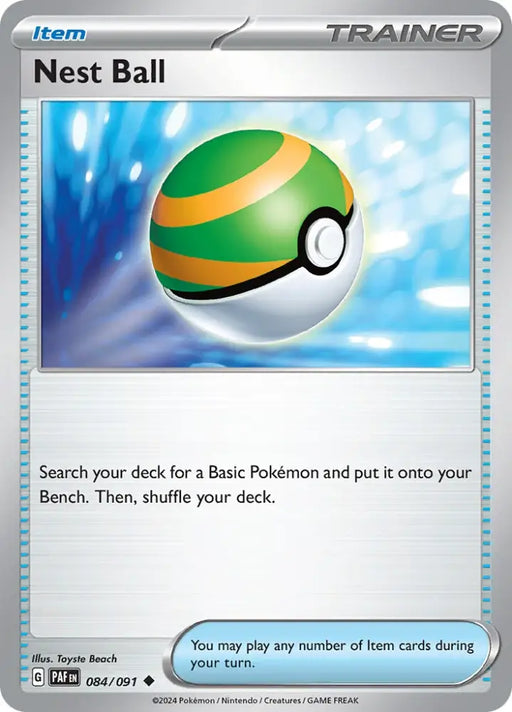 Nest Ball (084/091) [Scarlet & Violet: Paldean Fates] - Pokemon Single