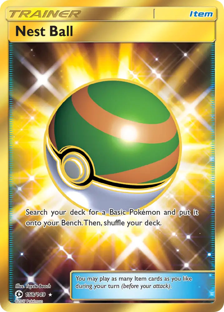 Nest Ball (158/149) [Sun & Moon: Base Set] - Pokemon Single