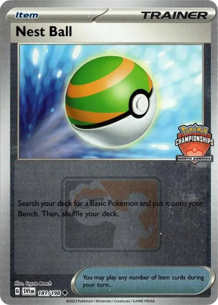 Nest Ball (181/198) (2024 North America Championships) [League & Championship Cards] - Pokemon Single