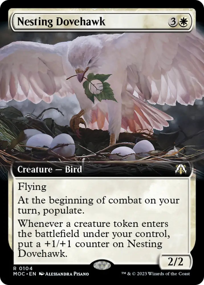 Nesting Dovehawk (Extended Art) [March of the Machine Commander] - MTG Single