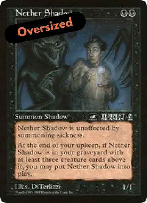 Nether Shadow (4th Place) (Oversized) [Oversize Cards] - MTG Single