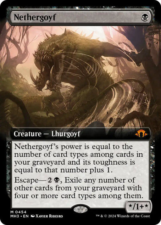 Nethergoyf (Extended Art) [Modern Horizons 3] - MTG Single
