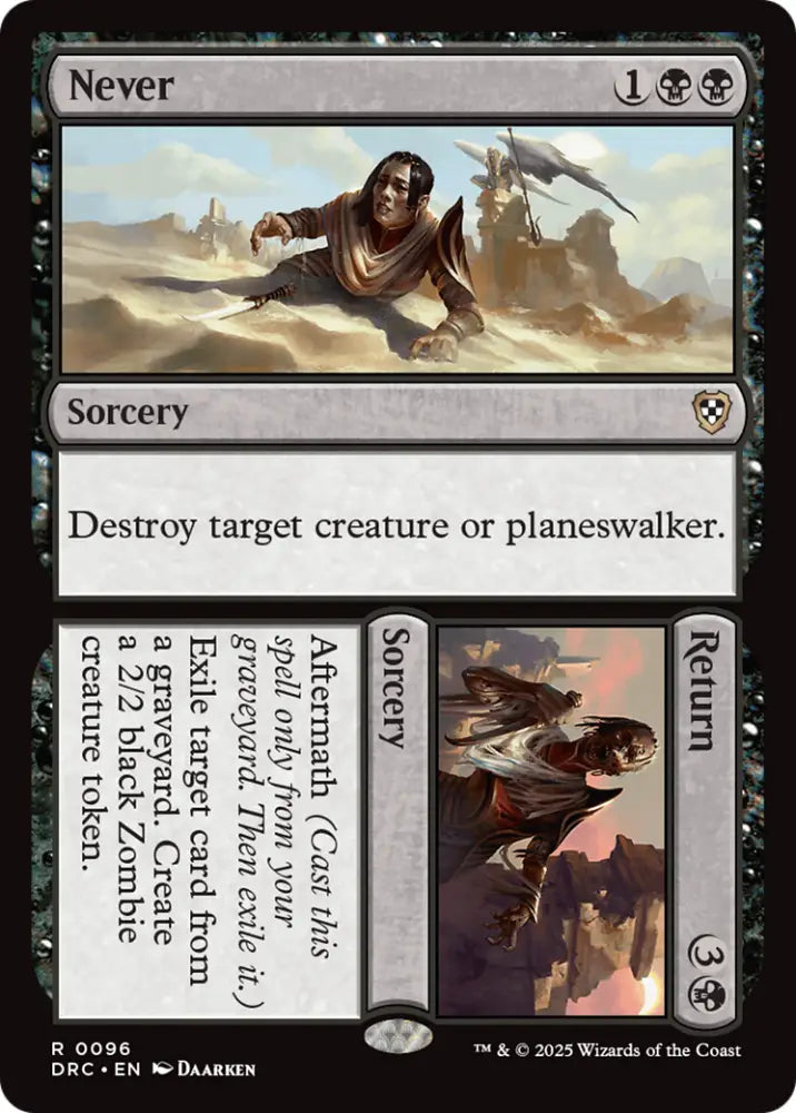 Never // Return [Aetherdrift Commander] - MTG Single