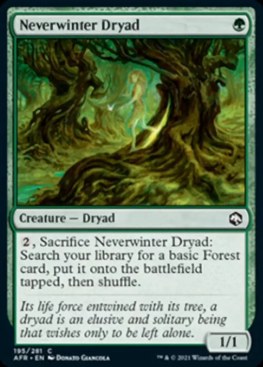 Neverwinter Dryad [Dungeons & Dragons: Adventures in the Forgotten Realms] - MTG Single