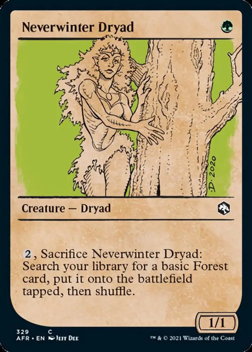 Neverwinter Dryad (Showcase) [Dungeons & Dragons: Adventures in the Forgotten Realms] - MTG Single