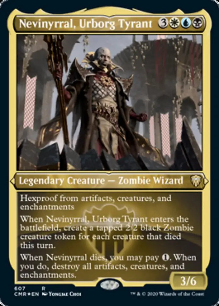 Nevinyrral Urborg Tyrant (Etched) [Commander Legends] - MTG Single